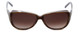 Vera Wang Designer Sunglasses V424 in Blonde Horn Frame & Brown Gradient Lens 55