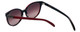 Vera Wang Designer Sunglasses V440 in Red Frame & Grey Gradient Lens 53mm