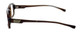 Bollé Dreux Designer Eyeglasses in Brown Stripe :: Custom Left & Right Lens