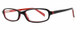 Calabria Viv 743 Black Red Designer Eyeglasses :: Custom Left & Right Lens