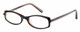 Jones NY Designer Eyeglasses J203 in Black Amber :: Custom Left & Right Lens