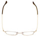 Lucky Brand Designer Eyeglasses Miles in Brushed Gold :: Custom Left & Right Lens
