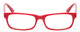 Calabria 857 Designer Eyeglasses in Red :: Custom Left & Right Lens