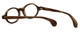 Calabria Designer Eyeglasses Calabria 856 Light Brown :: Custom Left & Right Lens