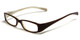 Calabria Viv Kids 119 Designer Eyeglasses in Black-Brown :: Custom Left & Right Lens