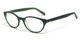 Calabria Viv Designer Eyeglasses Ecru 'Daltrey' in Green :: Custom Left & Right Lens