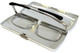 SlimFold Kanda of Japan Folding Eyeglasses w/ Case in Gun-Metal (Model 005) :: Custom Left & Right Lens