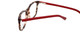 Calabria Viv 848 Designer Eyeglasses in Demi-Red :: Custom Left & Right Lens