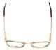 Regency Designer Eyeglasses Dover in Gold-Amber 52mm :: Custom Left & Right Lens
