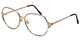 Fashion Optical Designer Eyeglasses E1013 in Gold-Demi-Amber 57mm :: Custom Left & Right Lens