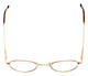 Flex Collection Designer Eyeglasses FL-30 in Gold 48mm :: Custom Left & Right Lens