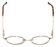 Flex Collection Designer Eyeglasses FL-37 in Gold-Demi-Brown 46mm :: Custom Left & Right Lens
