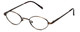 Flex Collection Designer Eyeglasses FL-66 in Ant-Brown 44mm :: Custom Left & Right Lens