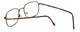 FlexPlus Collection Designer Eyeglasses  Model 60 in Ant-Gold-Amber 51mm :: Custom Left & Right Lens