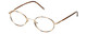 FlexPlus Collection Designer Eyeglasses Model 64 in Gold-Demi-Amber 46mm :: Custom Left & Right Lens