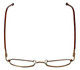 FlexPlus Collection Designer Eyeglasses Model 93 in Brown-Satin 44mm :: Custom Left & Right Lens