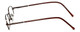 FlexPlus Collection Designer Eyeglasses Model 98 in Brown 43mm :: Custom Left & Right Lens