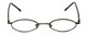 FlexPlus Collection Designer Eyeglasses Model 101 in Shiny-Brown 45mm :: Custom Left & Right Lens