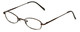 FlexPlus Collection Designer Eyeglasses Model 105 in Brown 45mm :: Custom Left & Right Lens