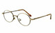 Calabria MetaFlex L Antique-Gold 38 mm Eyeglasses :: Rx Single Vision