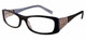 Calabria 825 Dazzles Crystals Eyeglasses in Black :: Rx Single Vision