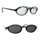 Magnetic Clip-On 900 in Black-Blue Polarized Reading Sunglasses :: Rx Single Vision