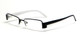 Calabria Viv 5003 Designer Eyeglasses in Black White :: Rx Single Vision