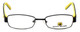 Body Glove Designer Eyeglasses BB119 in Black & Yellow KIDS SIZE :: Rx Single Vision