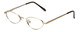 Flex Collection Designer Eyeglasses FL-75 in Gold 41mm :: Rx Single Vision
