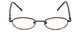 FlexPlus Collection Designer Eyeglasses Model 96 in Shiny-Brown 43mm :: Rx Single Vision