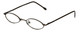 FlexPlus Collection Designer Eyeglasses Model 101 in Shiny-Brown 45mm :: Rx Single Vision