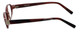 Vera Wang Designer Eyeglasses V052 in Burgundy 52mm :: Rx Single Vision