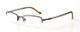 Calabria Viv Designer Eyeglasses 306 in Brown Silver :: Progressive