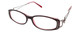 Calabria Designer Eyeglasses Dazzle VII Red :: Rx Bi-Focal