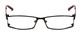 Calabria Designer Eyeglasses 813 Red :: Rx Bi-Focal