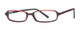 Calabria Viv Designer Eyeglasses 733 in Black-Red :: Rx Bi-Focal