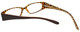 Calabria Viv Designer Eyeglasses 737 in Black Leopard :: Rx Bi-Focal