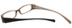 Calabria Viv Designer Eyeglasses 738 in Black-Brown :: Rx Bi-Focal