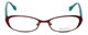 Lilly Pulitzer Designer Eyeglasses Callahan in Burgundy 50mm :: Custom Left & Right Lens