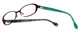 Lilly Pulitzer Designer Eyeglasses Callahan in Burgundy 50mm :: Rx Single Vision