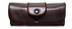 Soft Eyeglass Case in Syn. Leather, Attaches to Belt, Horizontal Black or Brown