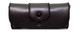 Soft Eyeglass Case in Syn. Leather, Attaches to Belt, Horizontal Black or Brown