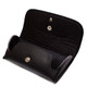 Soft Eyeglass Case in Syn. Leather, Attaches to Belt, Horizontal Black or Brown