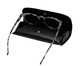 Soft Eyeglass Case in Syn. Leather, Attaches to Belt, Horizontal Black or Brown