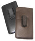 Mens Soft Slip-in Eyeglass Case w/Clip Medium Syn.Leather Black or Brown 6"x3.25