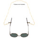 Calabria 722 Gold Eyeglass Necklace