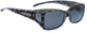 Jonathan Paul Polarized Fitover Eyewear Medium Dahlia Black-Cheetah & Gray DL001