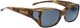 Jonathan Paul Polarized Fitovers Eyewear Medium Dahlia in Tiger-Eye & Gray DL003