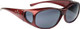 Jonathan Paul Polarized Fitovers Eyewear Medium Element in Claret & Gray EM004S