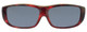 Jonathan Paul® Fitovers Eyewear Large Quamby in Claret-Tortoise & Gray QL004